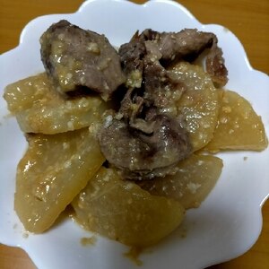 大根と豚肉のこってり味噌煮